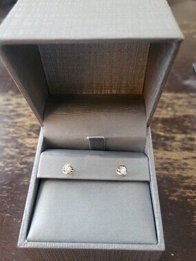 diamond earrings and diamond necklace